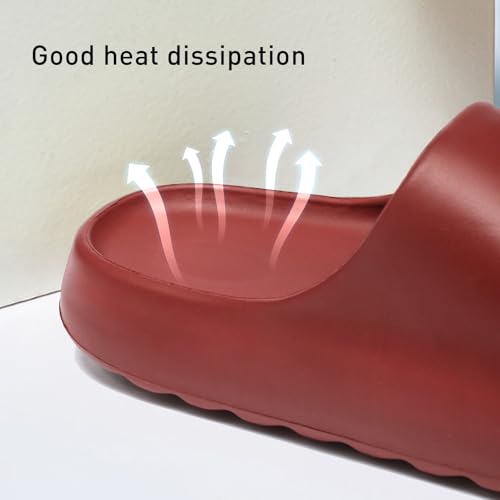 Platform Slides Slippers, Non-Slip Quick Drying Lightweight Shower Shoes W7265