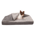 FurHaven Berber &amp; Suede Blanket Top Top Dog Bed - Pet Supplies online store