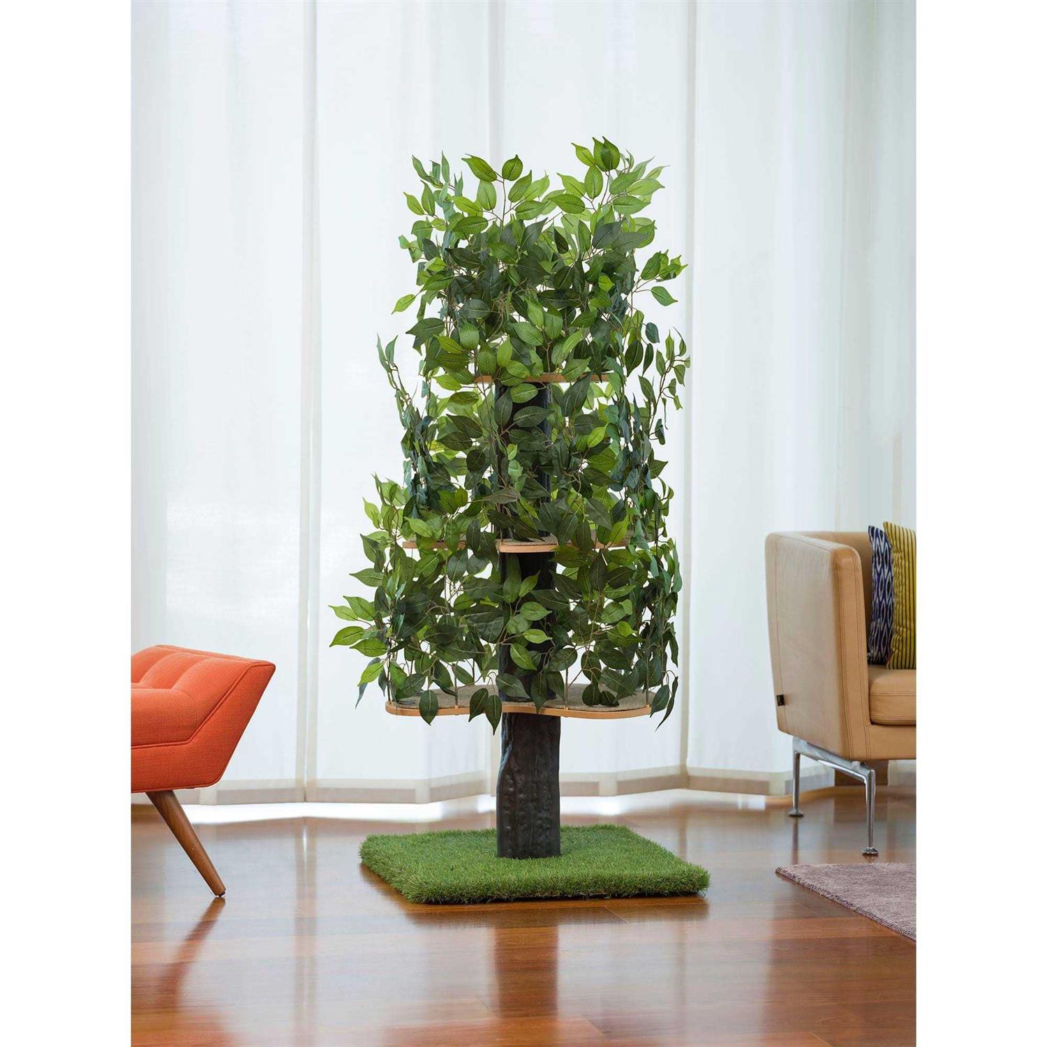 Cat Tree with Leaves Cat House & Activity Tree E2263
