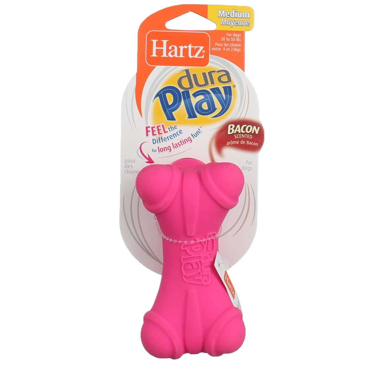Squeaky Latex Dog Toy Bone W55690