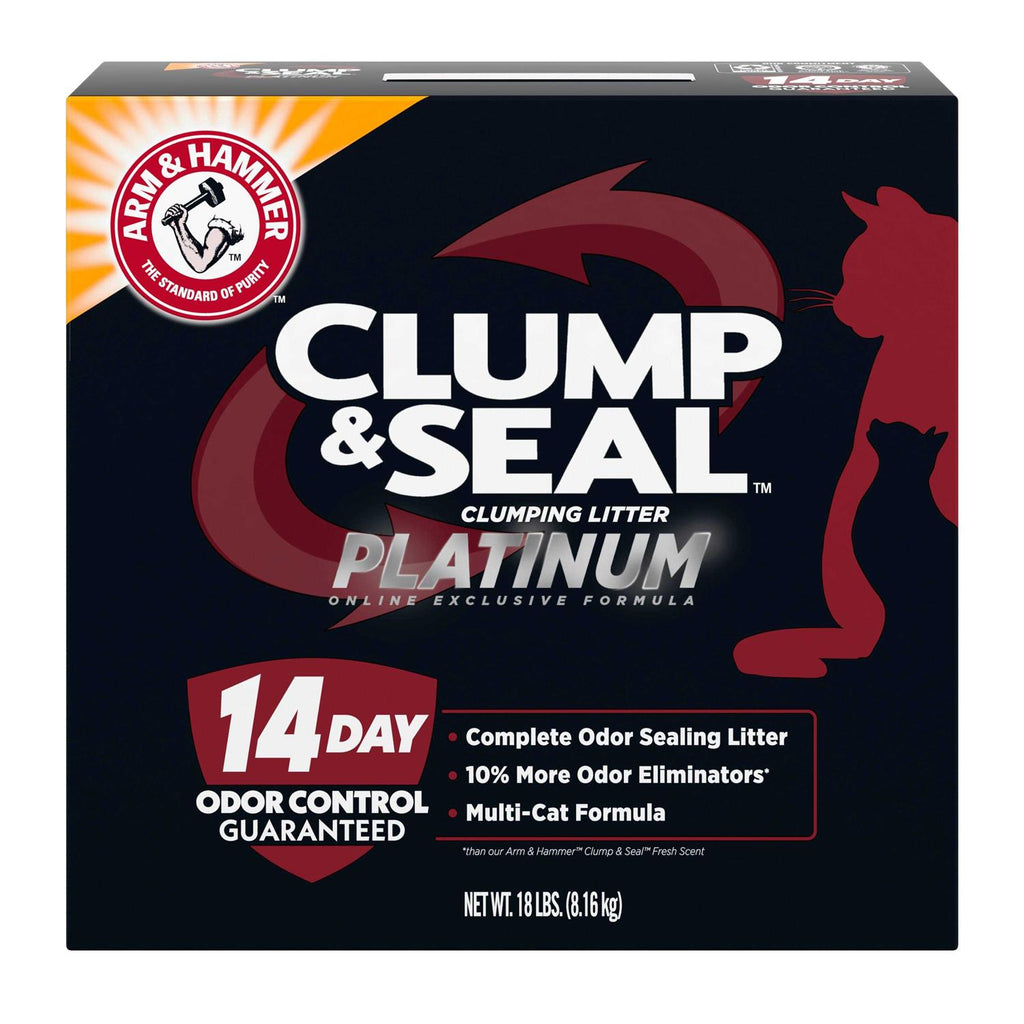Arm &amp; Hammer Clump &amp; Seal Platinum Multi-Cat Complete Odor Sealing Clumping Cat Litter - Pet Supplies online store