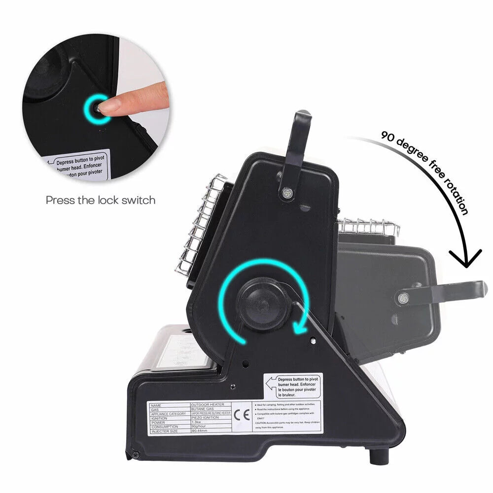 Multifunctional Survival Heater for Camps, Dual Purpose Butane Burner U409893