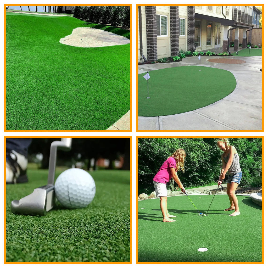 Artificial Turf Golf Hitting Mat Indoor Outdoor Fake Grass Runner Rug P82449