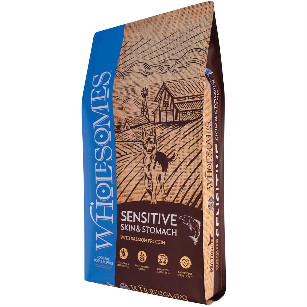 Wholesomes Sensitive Skin &amp; Stomach Salmon Dry Dog Food - Pet Supplies online store