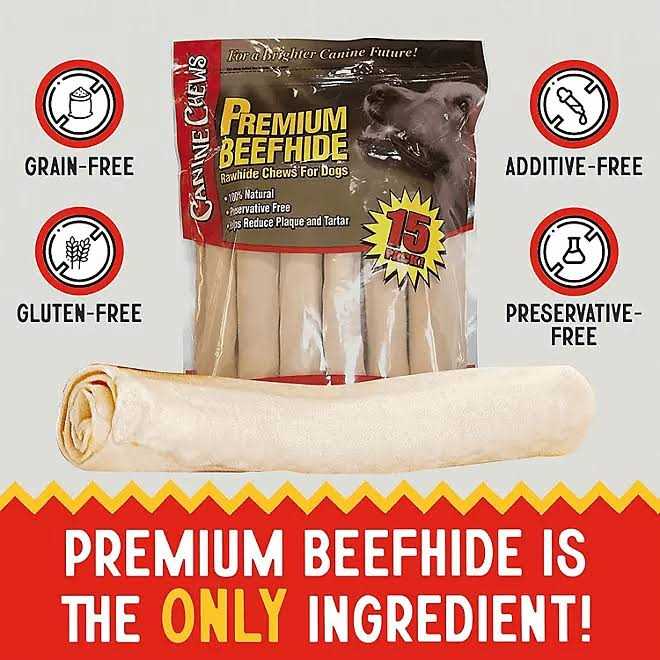 Beef Hide Chews for Dogs Y452850