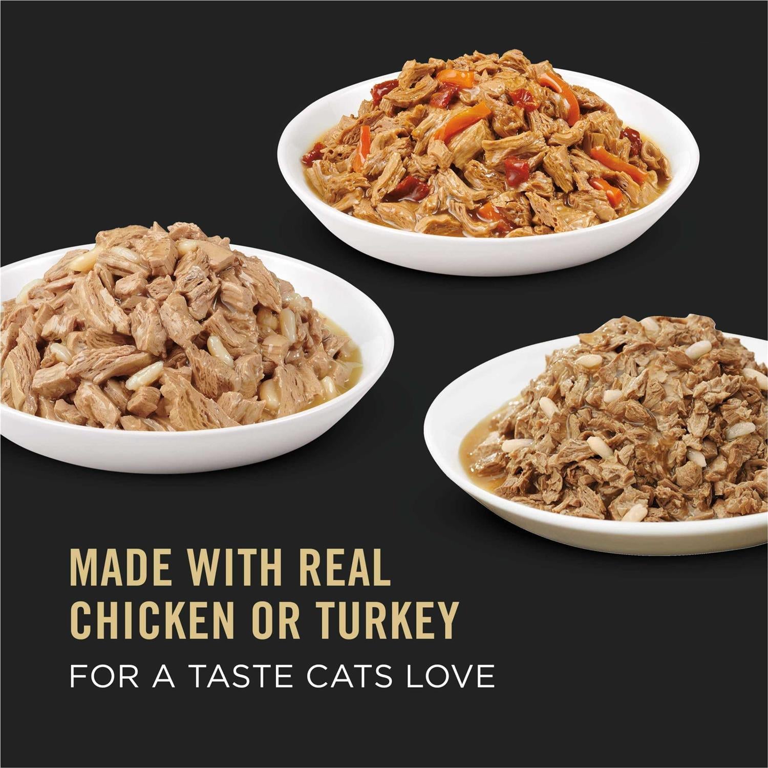 Wet Cat Food Variety Pack Chicken and Turkey S8517