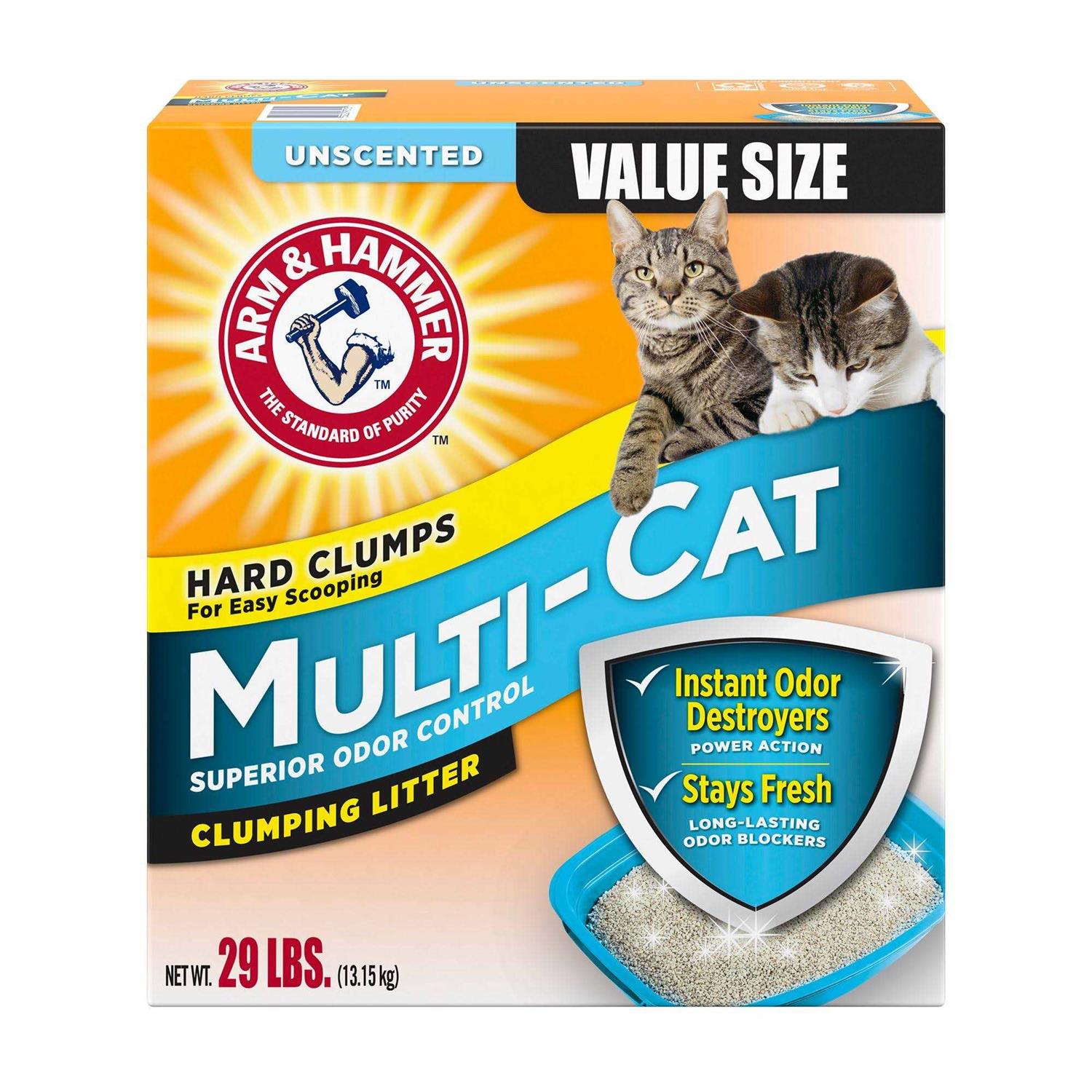 Arm &amp; Hammer Multi Cat Clumping Litter Unscented - Pet Supplies online store