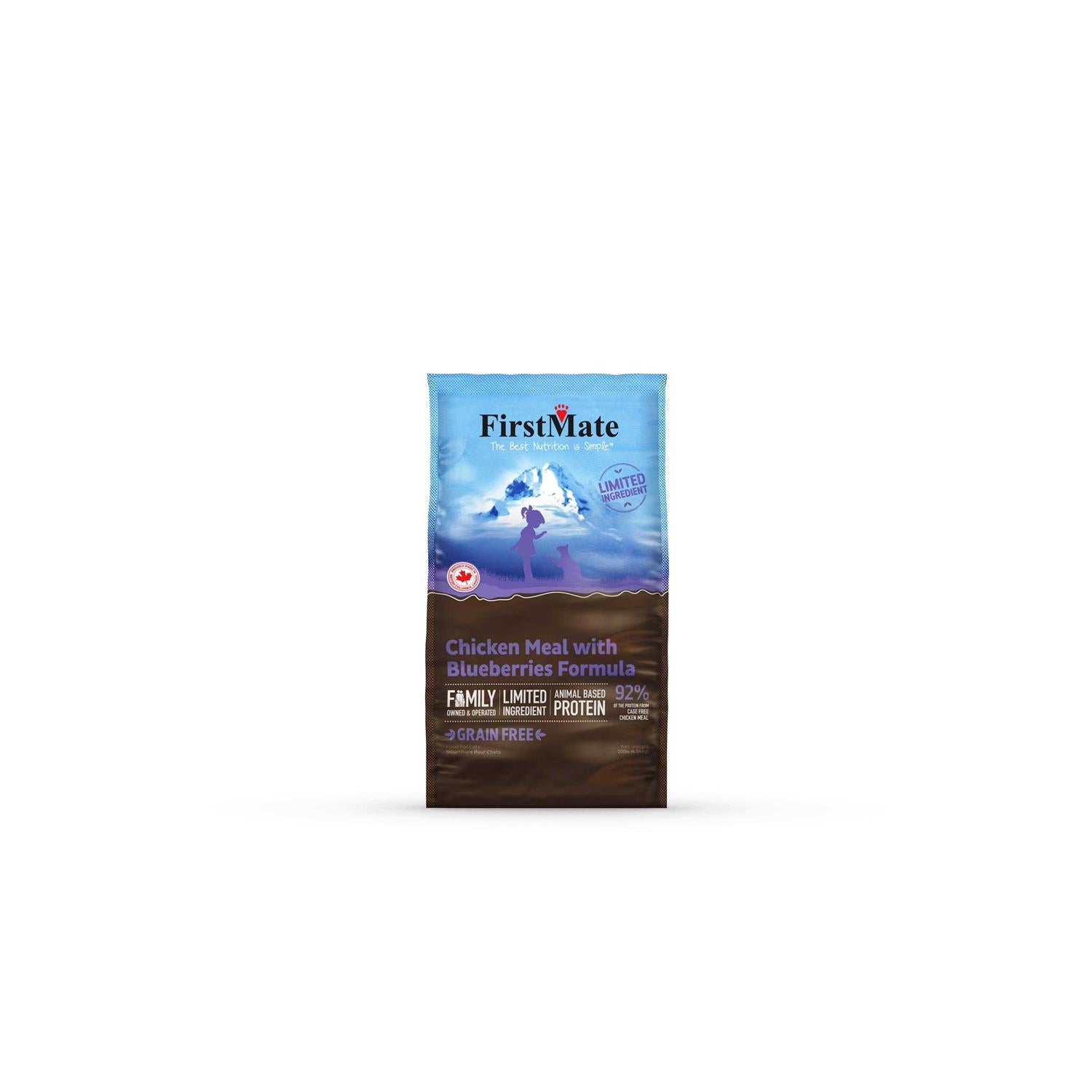 Chicken Meal Blueberries Limited Ingredient Dry Cat Food F224