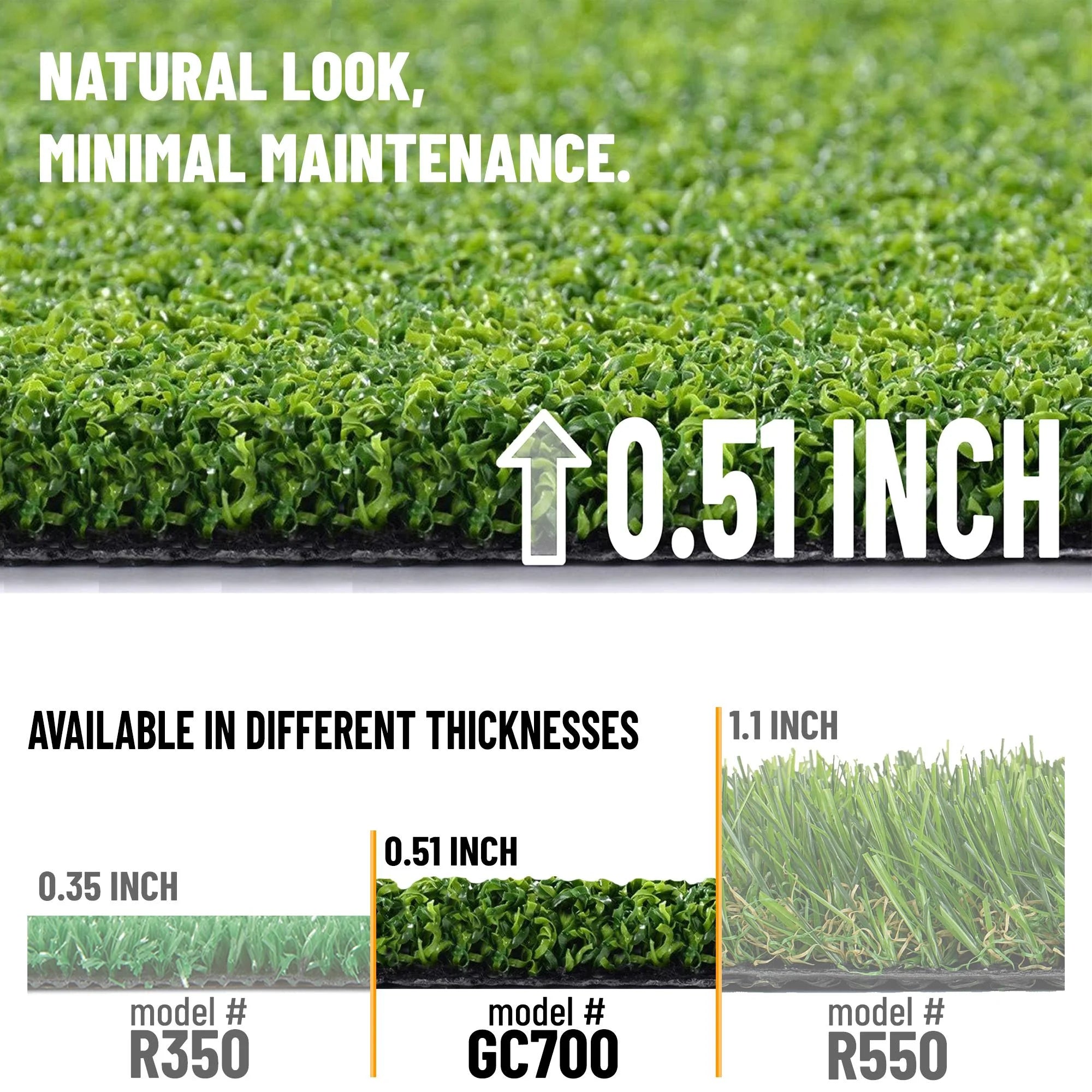 Artificial Turf Golf Hitting Mat Indoor Outdoor Fake Grass Runner Rug P82449