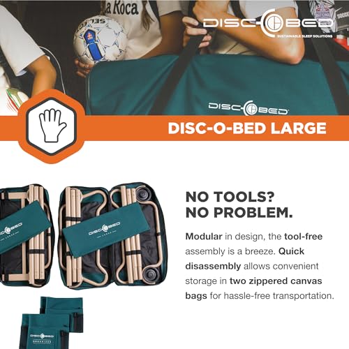 Large Camp Bed with 2 Side Organizers A5813