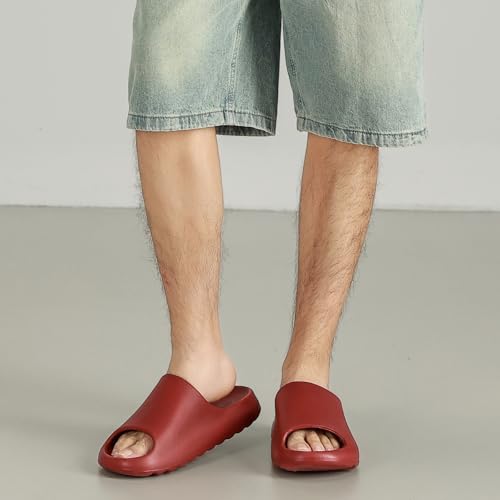 Platform Slides Slippers, Non-Slip Quick Drying Lightweight Shower Shoes W7265