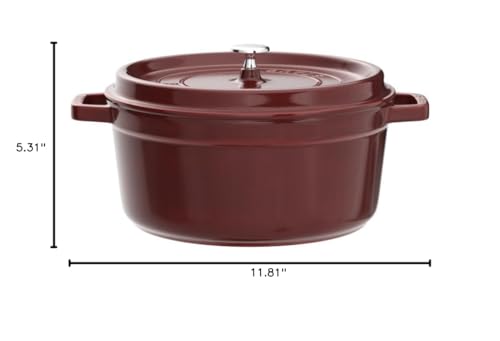 5.5 Quart Round Cocotte, Basil K233