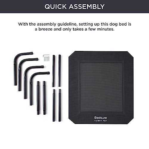 Elevated Cooling Outdoor Dog Bed for Large Dogs Y42496