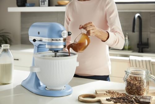 Ice Cream Maker Attachment for Stand Mixer, 2 Quart, White V984245