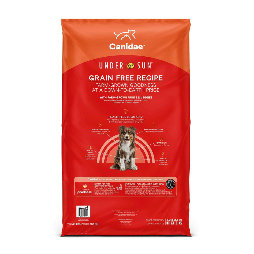 Grain Free Lamb Dry Dog Food S56314