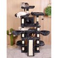 Amolife 68 Inch Cat Tower Multi-Level / X-Large Cat Tree King with Scratching Posts Kitty Pet Play House - Pet Supplies online store