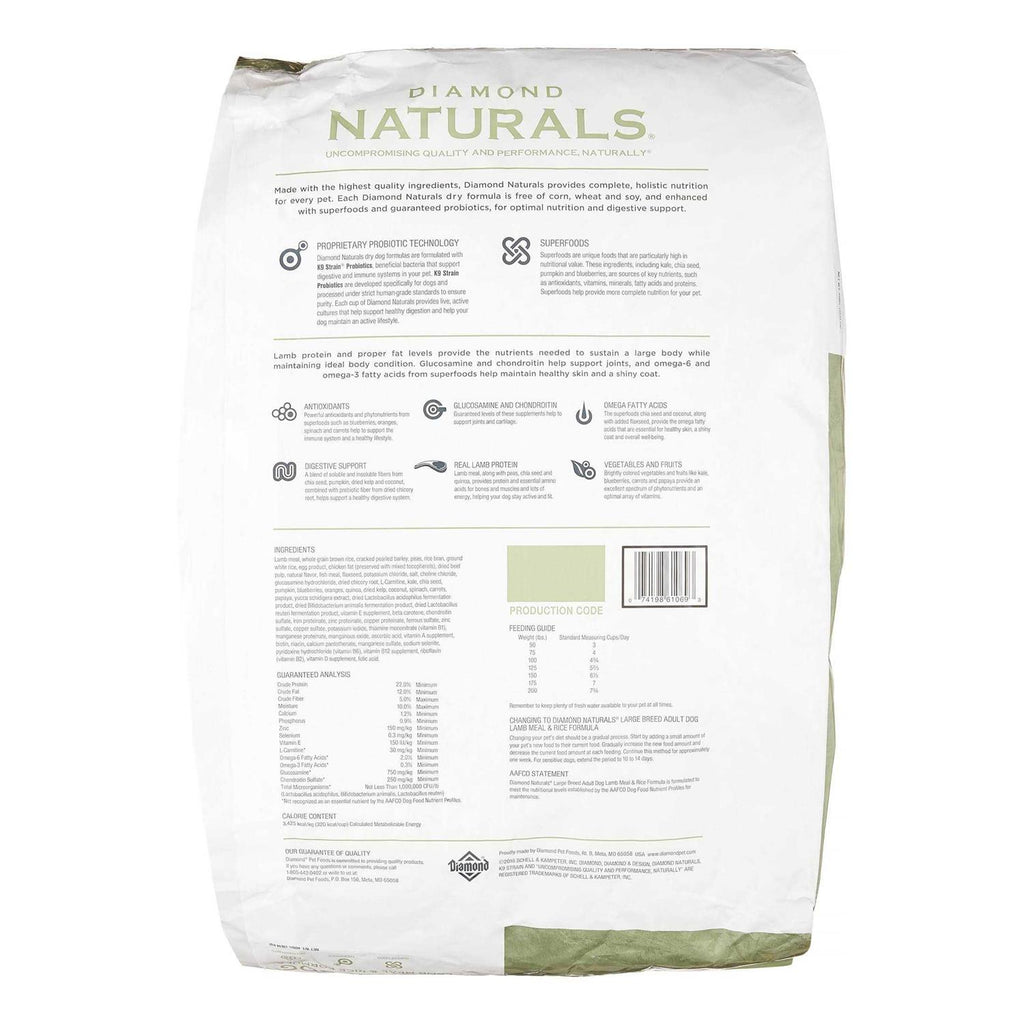 Large Breed Adult Lamb & Rice Dry Dog Food R676
