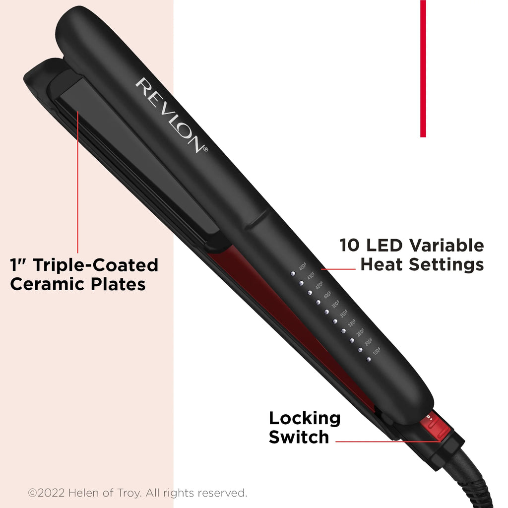 1" Ceramic Flat Iron with Coconut Oil V936125