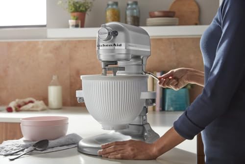 Ice Cream Maker Attachment for Stand Mixer, 2 Quart, White V984245