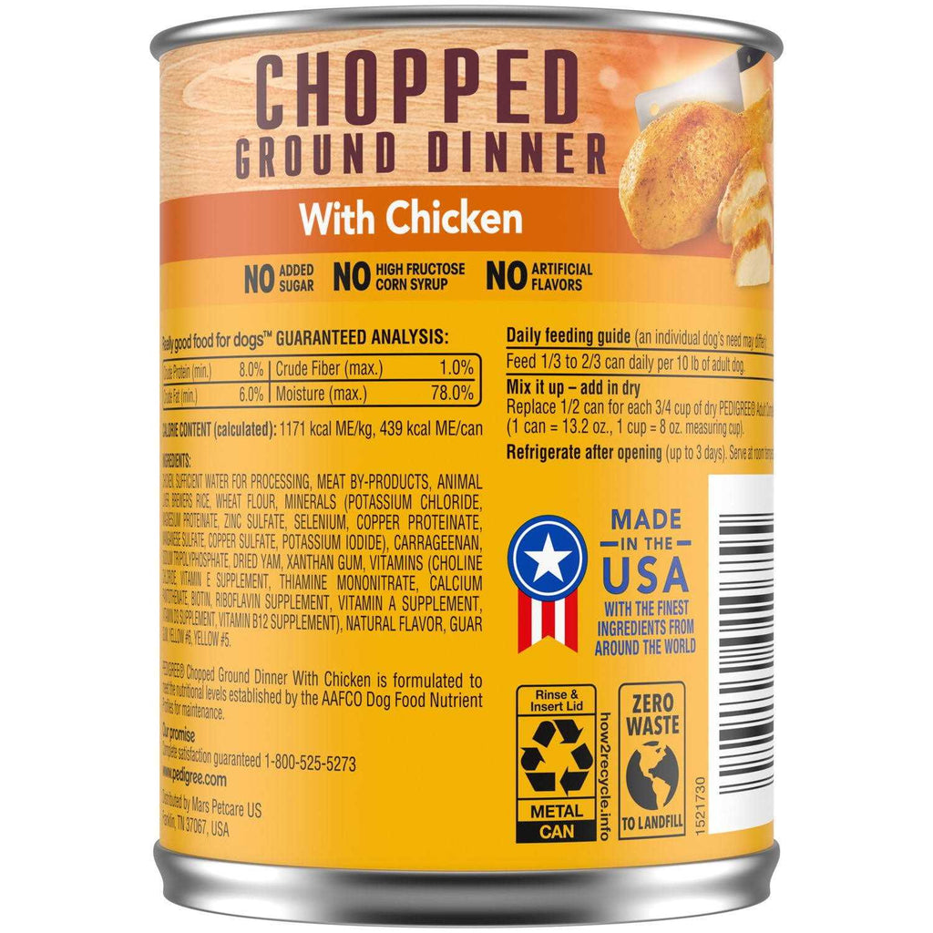 Chopped Ground Dinner Dog Food M612