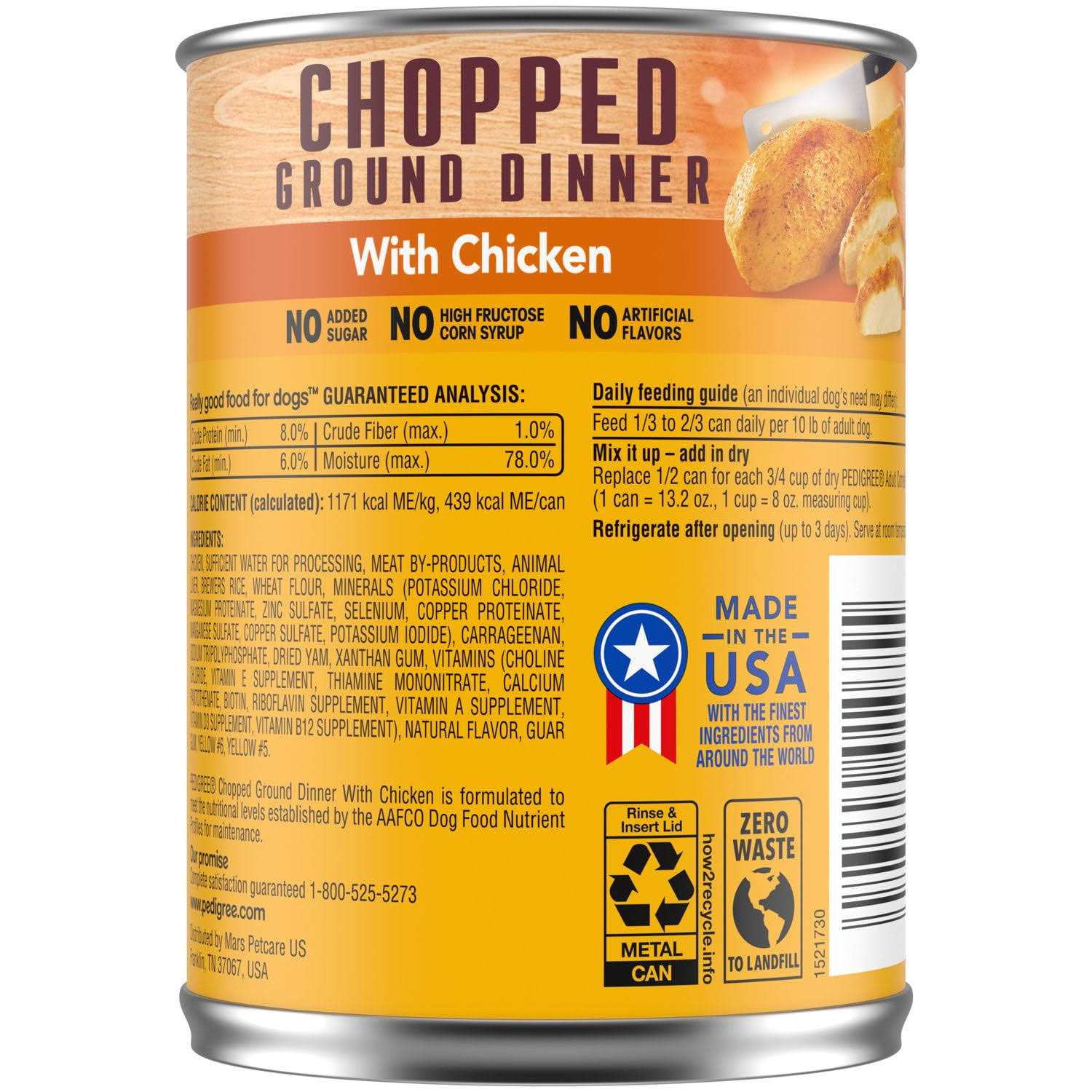 Chopped Ground Dinner Dog Food M612