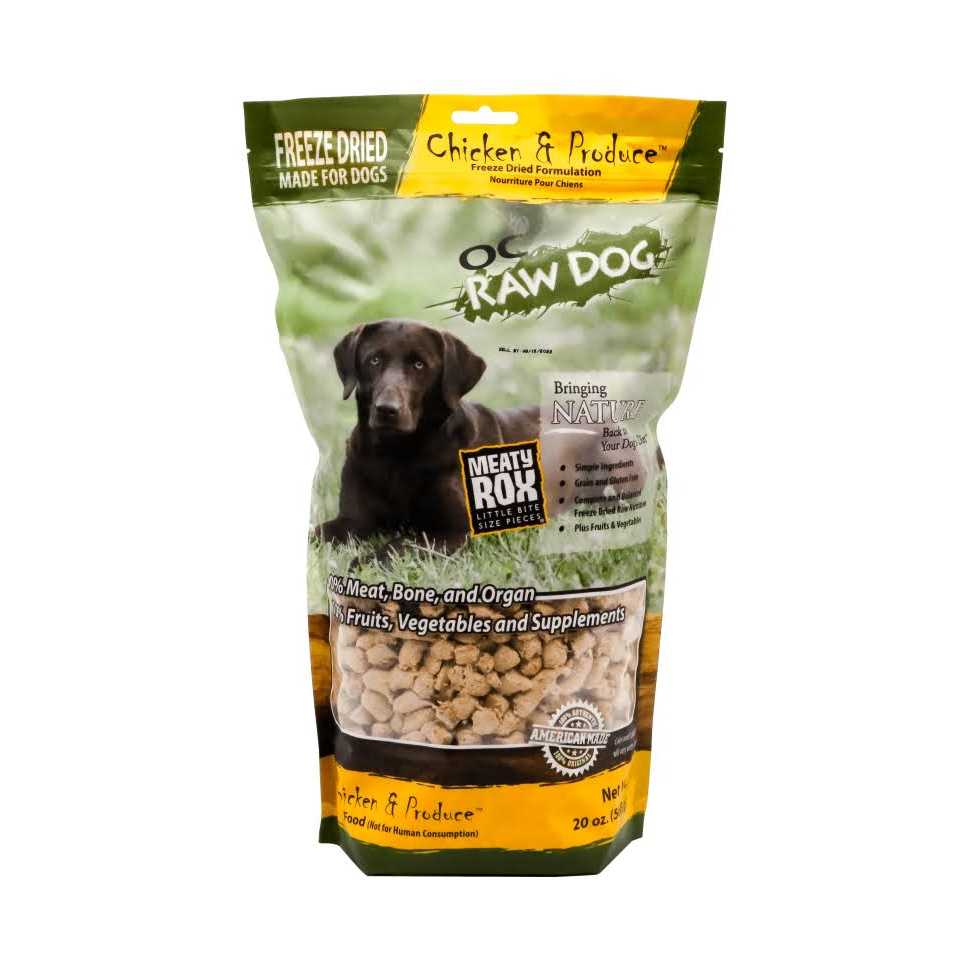 Freeze-Dried Chicken & Produce Sliders Dog Food N749329