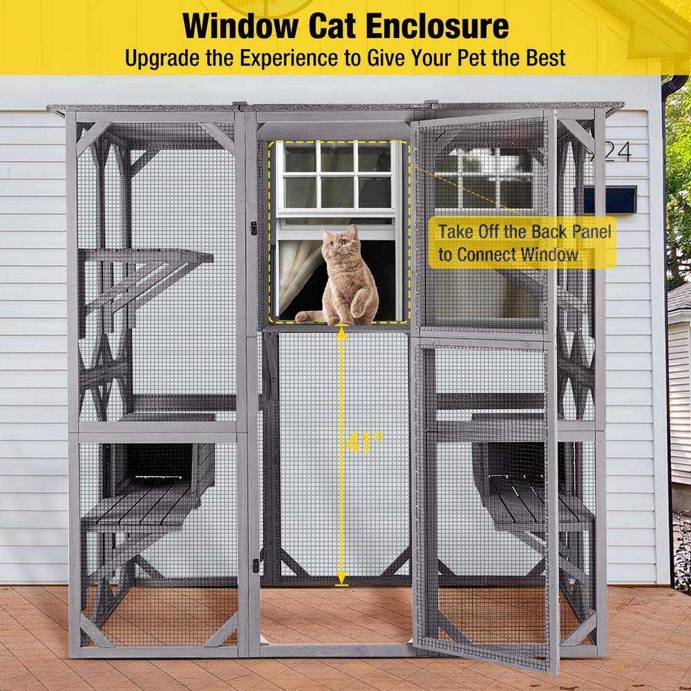Walk-in Extra Large Outdoor Cat Enclosure G18747