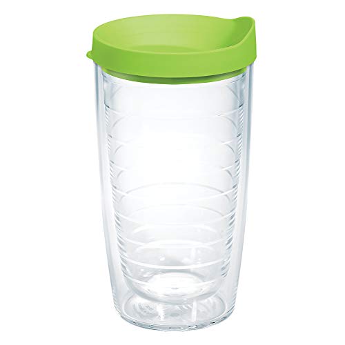 Double Walled Insulated Tumbler Travel Cup, 24oz 2pk, Blue Lid V78473