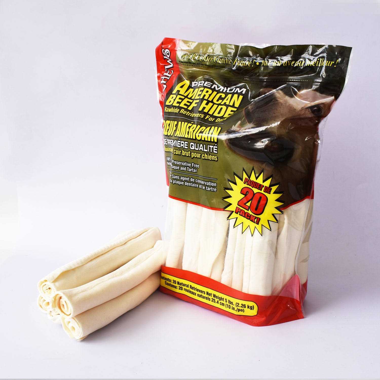 Rawhide Retriever Rolls Dog Chews I879287