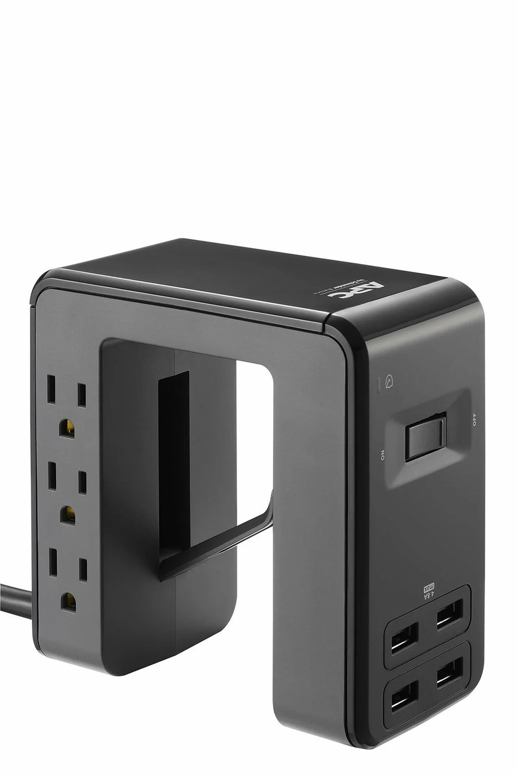 Desk-Mount Power Station with 6 Outlets and 4 USB Charging Ports Y80833