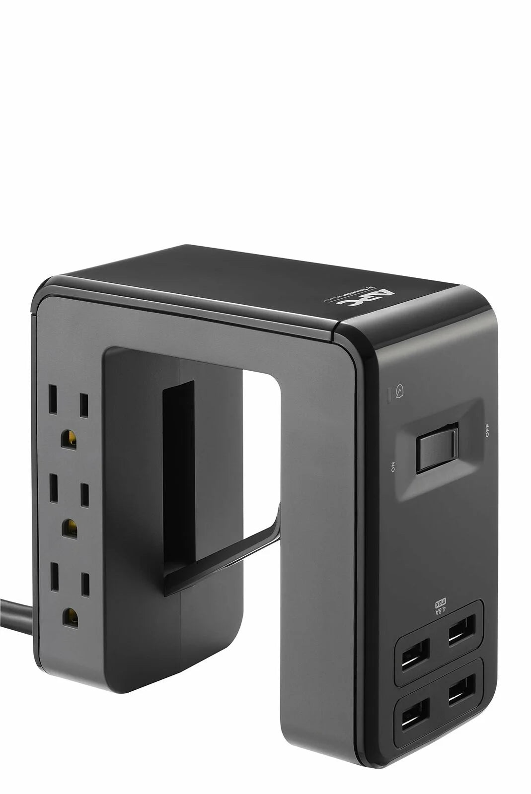 Desk-Mount Power Station with 6 Outlets and 4 USB Charging Ports Y80833