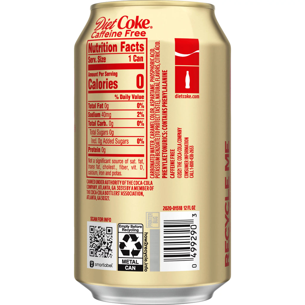 Caffeine Free Soda 12oz Cans (Pack of 18) Y817