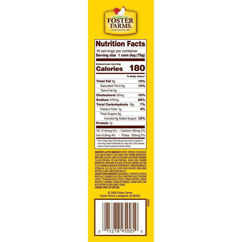 Honey Crunchy Corn Dogs E42964