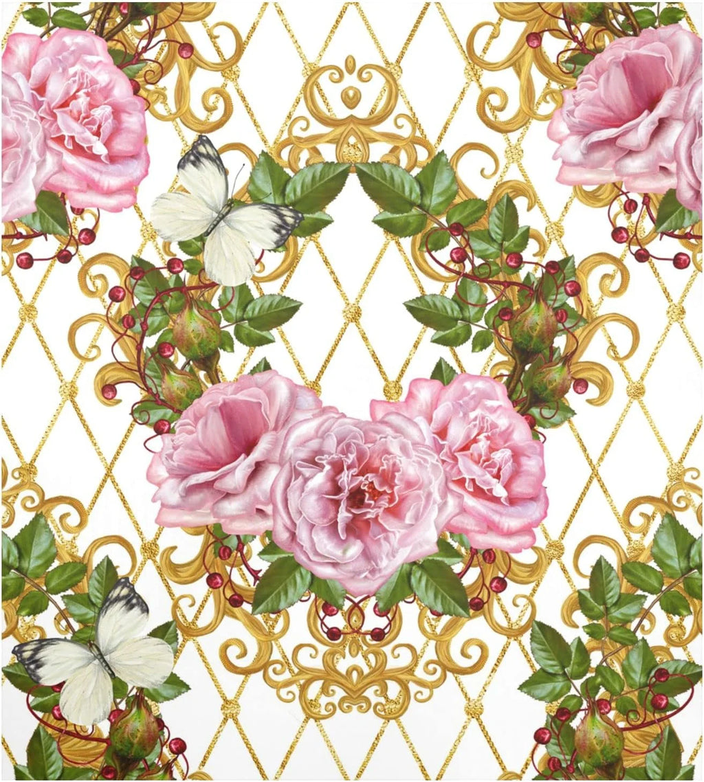 Vintage Rose Leaves Dishwasher Magnet Cover Decal N565646