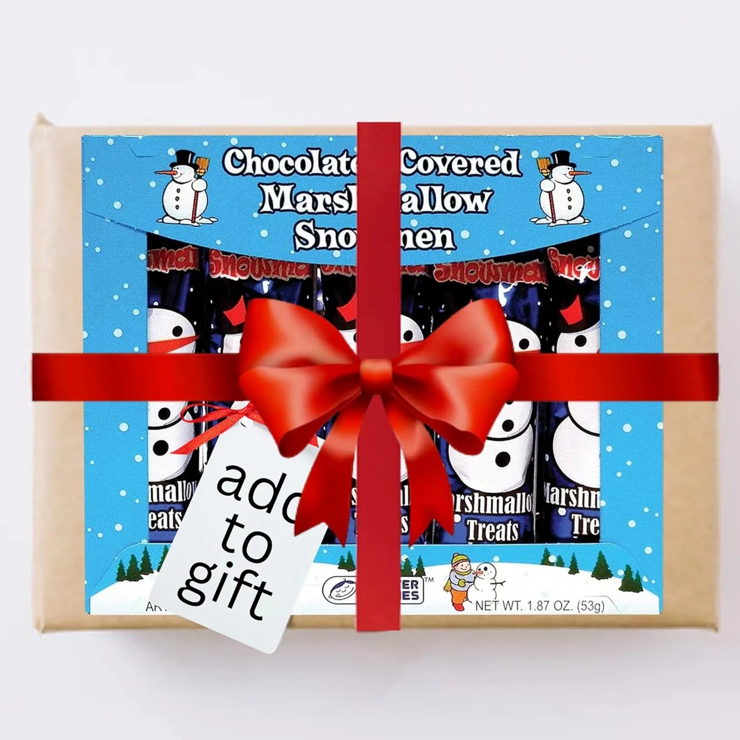 Chocolate Covered Marshmallow Snowmen, Individually Wrapped, 2 Pack O712