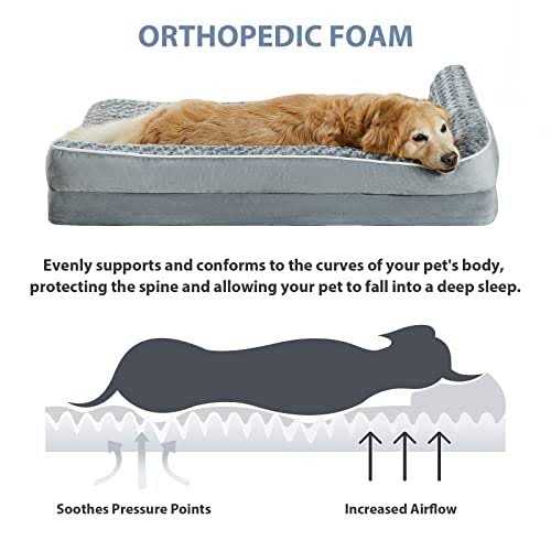 Large Orthopedic Sofa Dog Bed with Removable Washable Cover H322