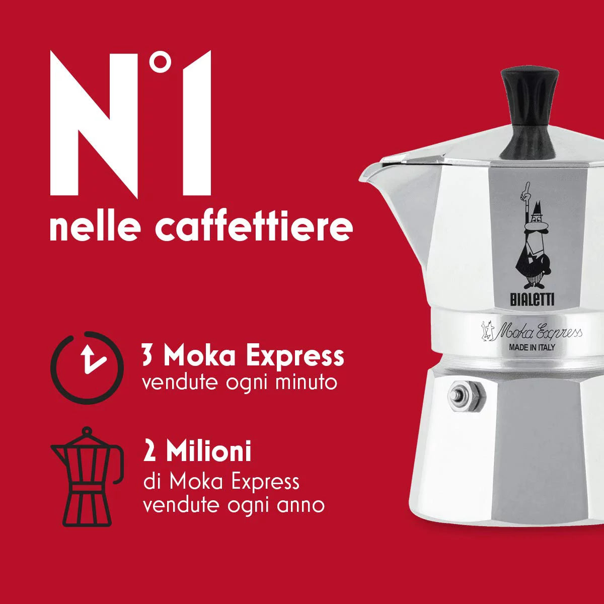 Italian coffee maker, 3 cup J212572