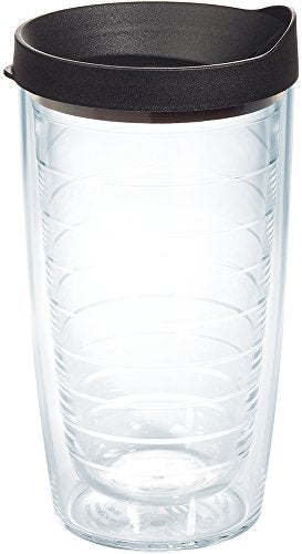 Double Walled Insulated Tumbler Travel Cup, 24oz 2pk, Blue Lid V78473