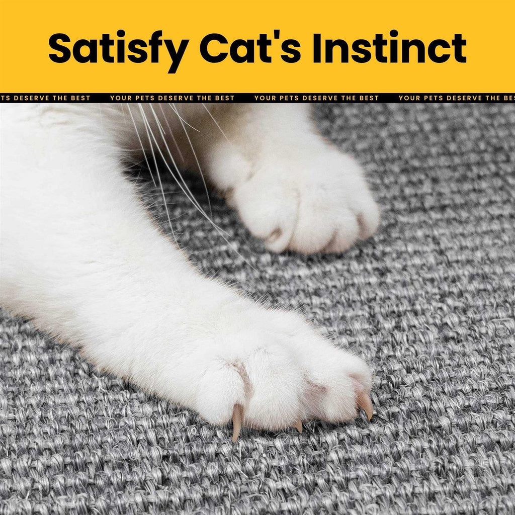 Cat Scratcher Mat, Natural Sisal Scratch Pad for Indoor Cats K556