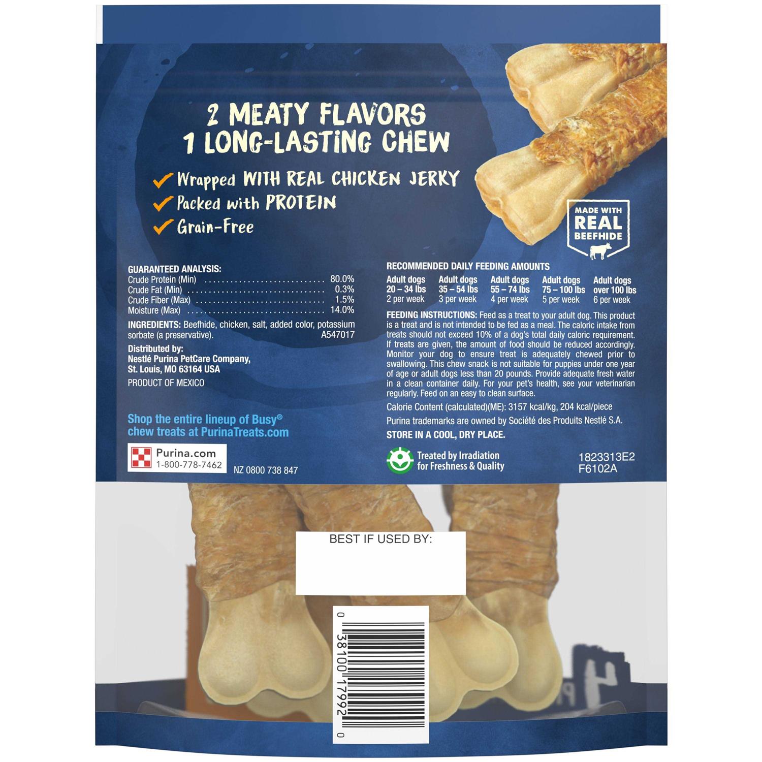 Beefhide & Chicken Dog Treats, 4 Count T7720