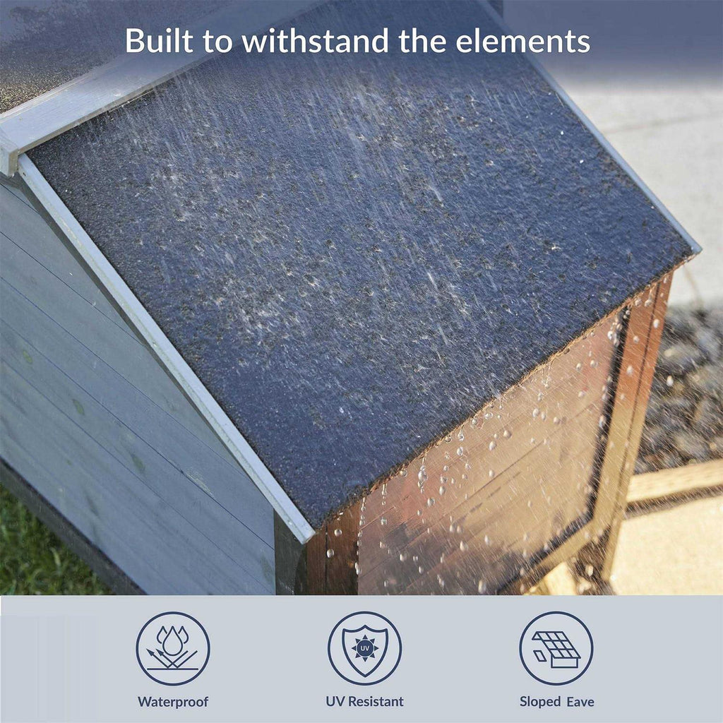 Outdoor Insulated Wooden Cat House W5599