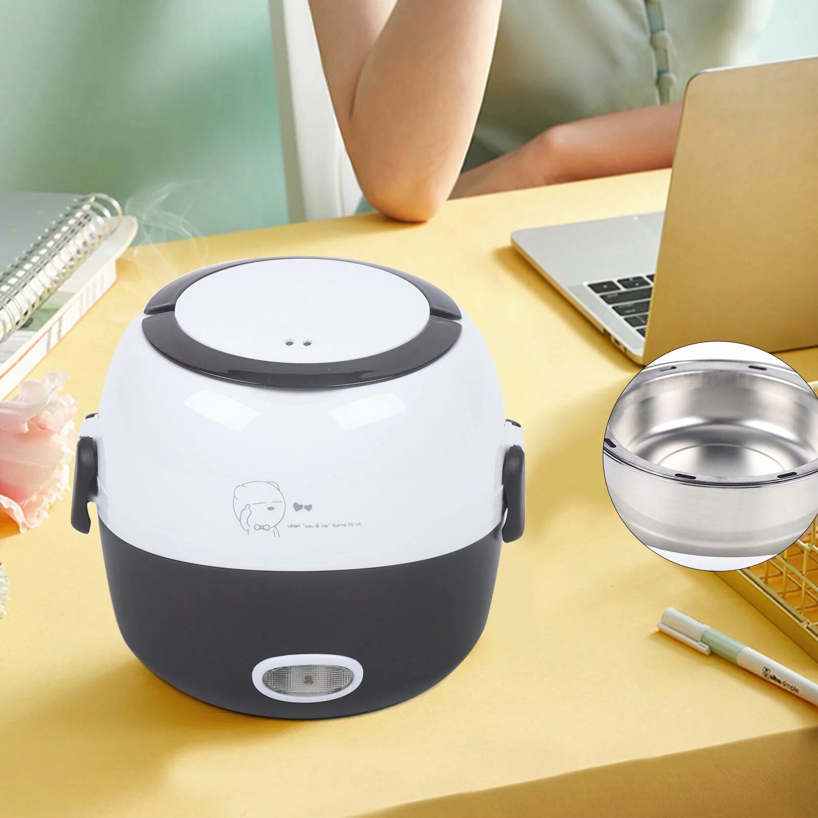 1.3L 2-Layer Electric Lunch Box Rice Cooker V958