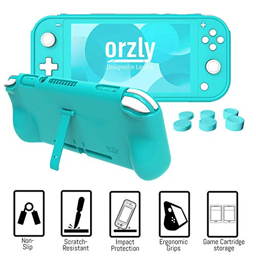 Switch Lite Accessories Bundle with Case, Screen Protector, USB Cable, Games Holder, Grip Case, Headphones, Thumb-Grip Pack K6558