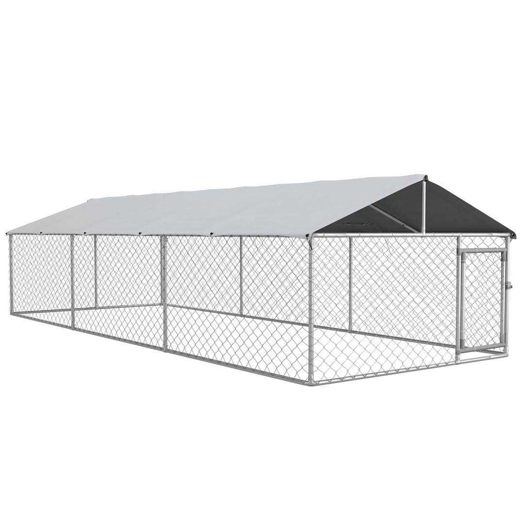 Dog Kennel Outdoor Large with Waterproof UV Roof P4028