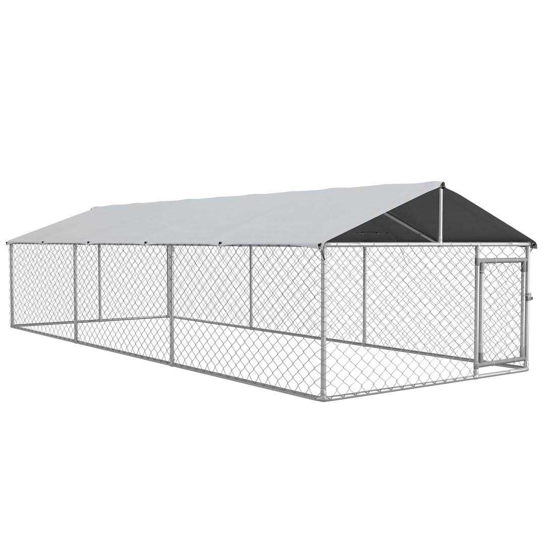 Dog Kennel Outdoor Large with Waterproof UV Roof P4028