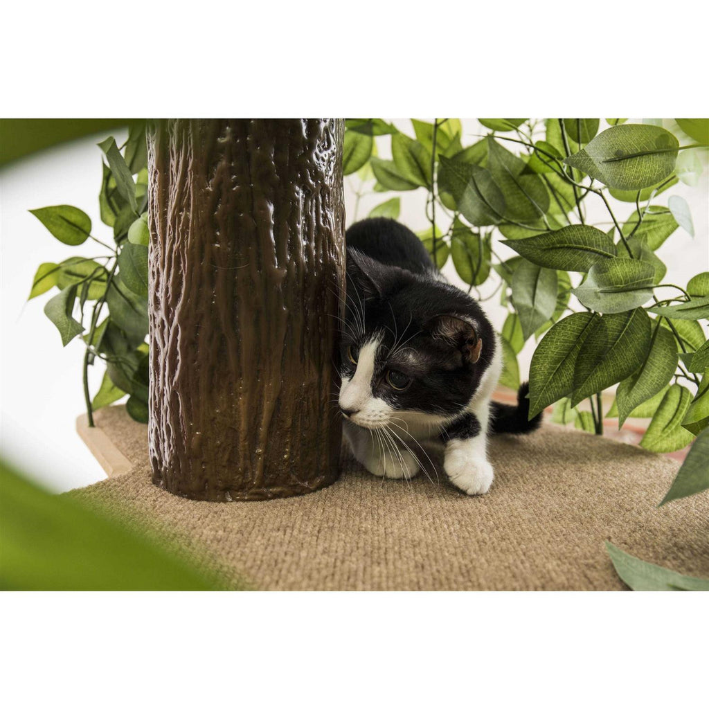 Cat Tree with Leaves Cat House & Activity Tree D871163
