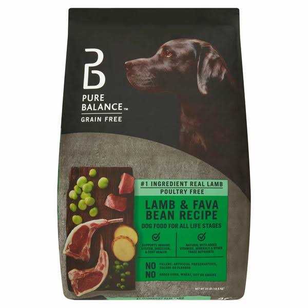 Pure Balance Grain Free Lamb &amp; Fava Bean Recipe Dog Food - Pet Supplies online store