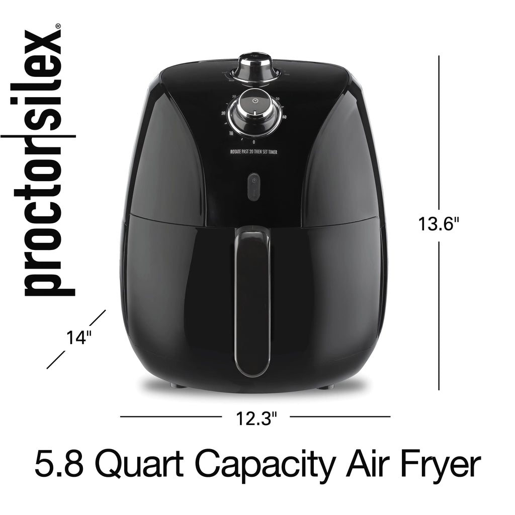 Air Fryer, 5.8 Quart, Non-Stick Basket, 60 Min Timer F61833