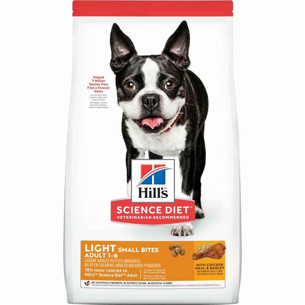 Hill's Science Diet Adult Light Small Bites Chicken Meal &amp; Barley Dry Dog Food - Pet Supplies online store