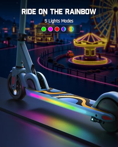 Electric Scooter for Kids, Adjustable Handlebar, 3 Speed Modes K600